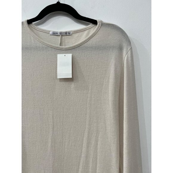 NWT Fraiche By J Long Sleeve Sweater Dress Ivory Size M MSRP $93 - Picture 8 of 12